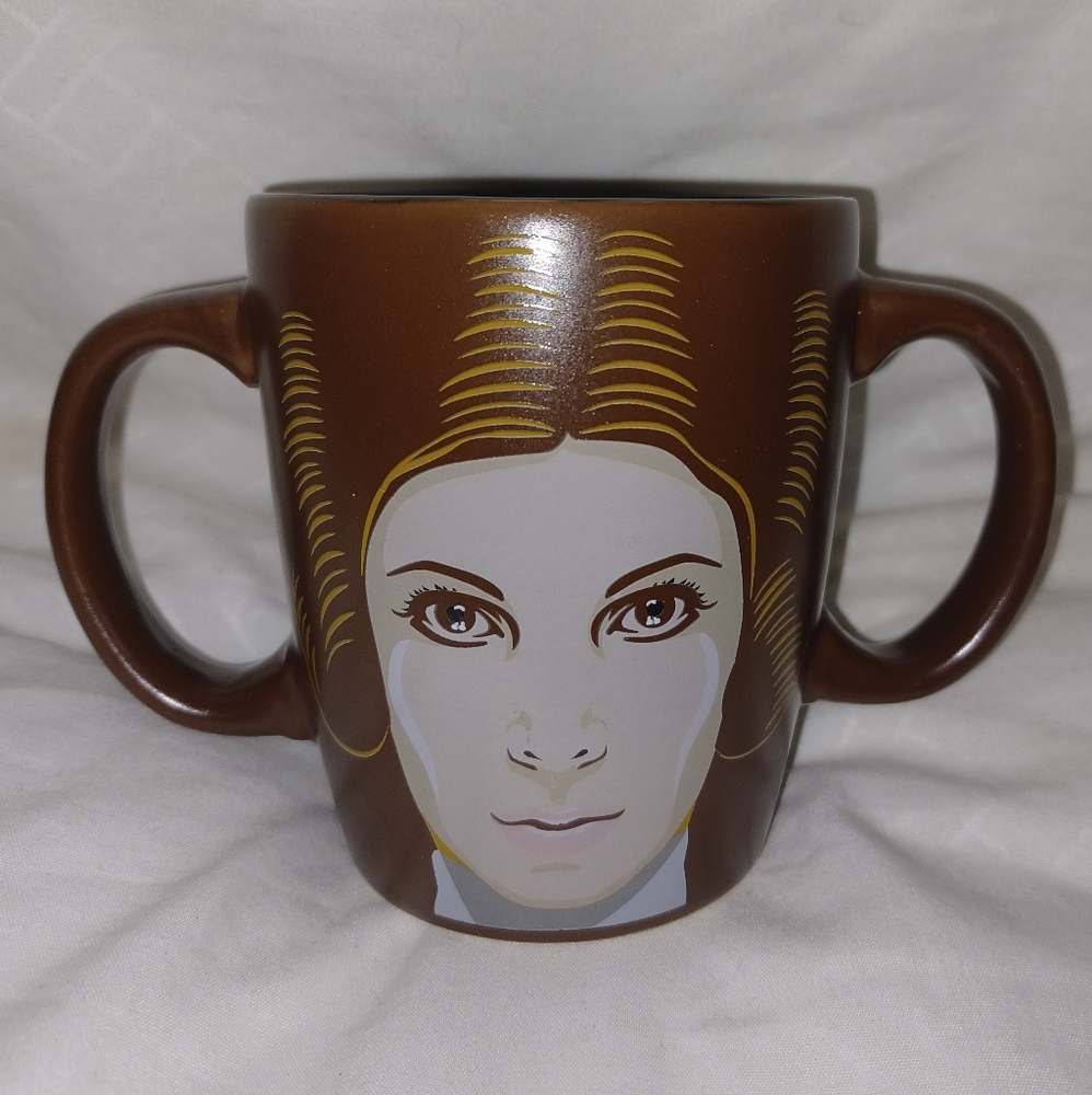Se7en20 Star wars princess Alei Organa double handl brown mug (061824D)